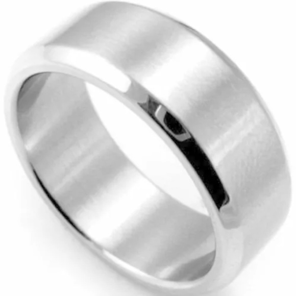 6mm Silver Stainless Steel Ring - Picture 2 of 2